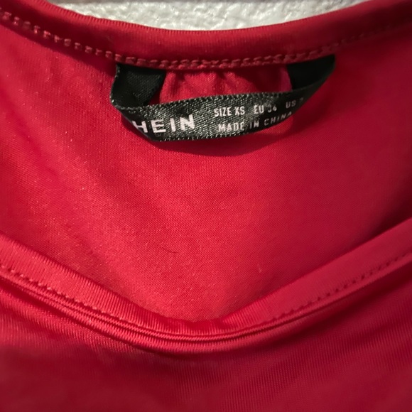 Red Square Neck Tank Top - Picture 5 of 5